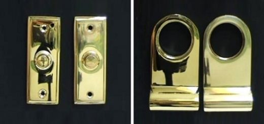 PVD brass has a deeper richer shine than polished brass - this image shows the difference