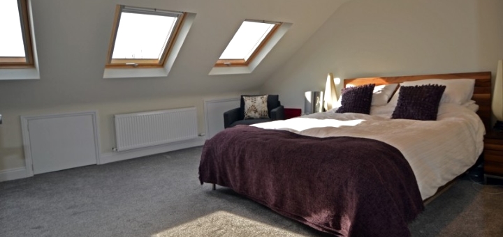 Bedroom loft conversion. Photograph by Abbey Lofts