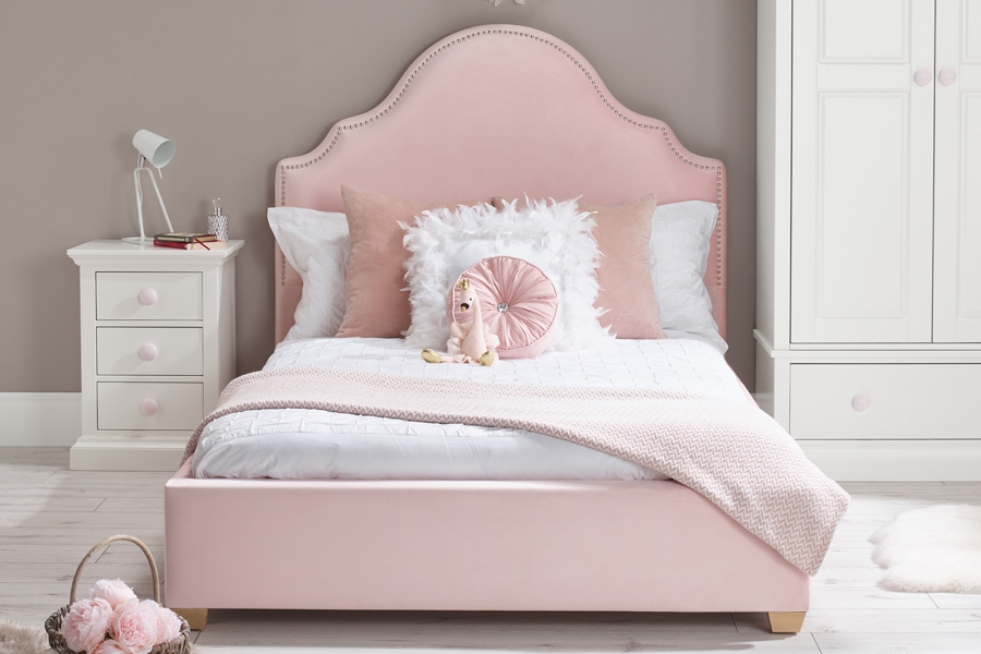 Bella Small Double Upholstered Bed from Room to Grow