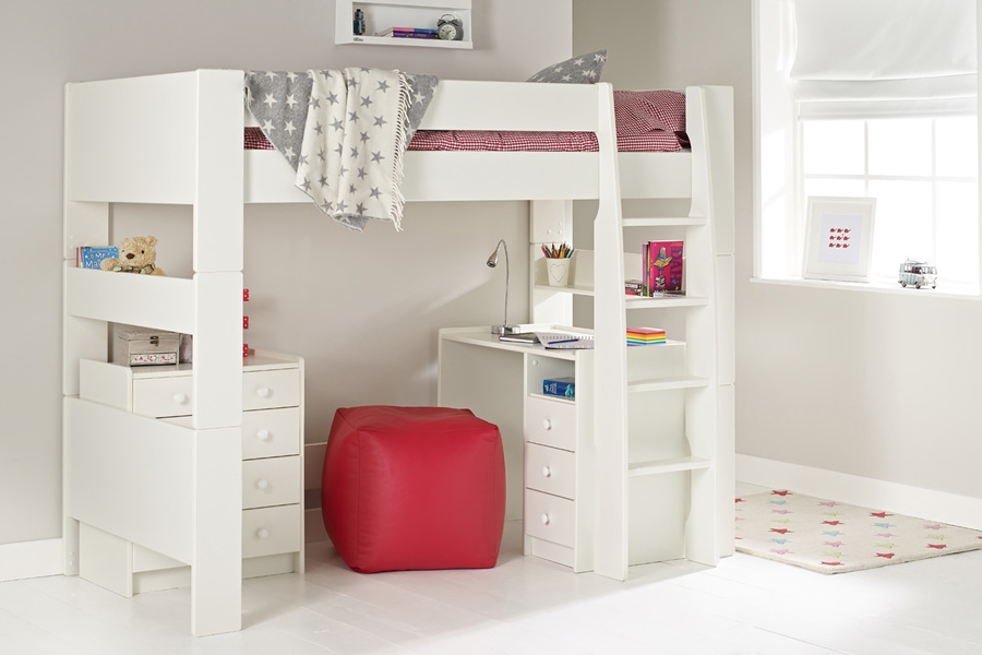 Solitaire Ultimate High Sleeper with Desk and Chest from Room to Grow
