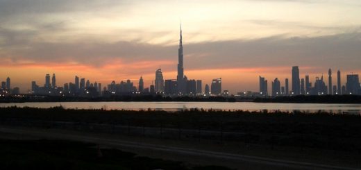 Dubai skyline with Burj Khalifa. Photograph by Rupak Chatterjee