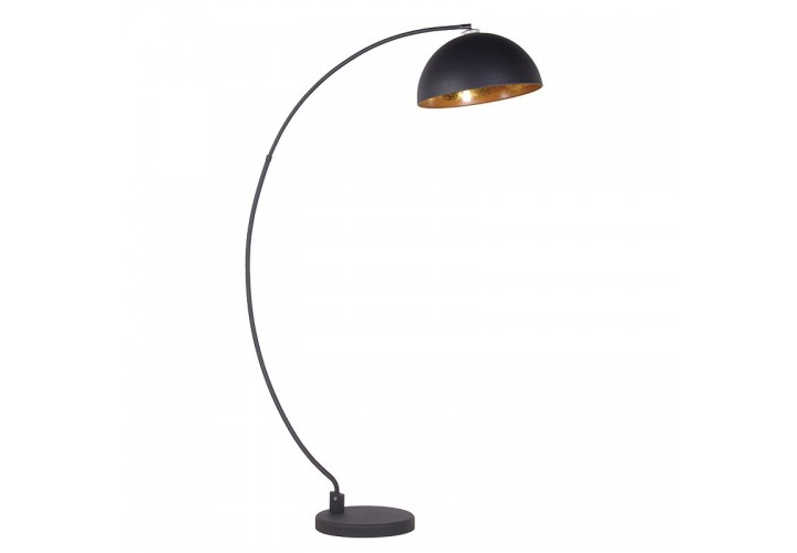Would this Sand Black Gold Shade Arc Floor Lamp from Dooley's Furniture be a bold addition to your garage conversion?