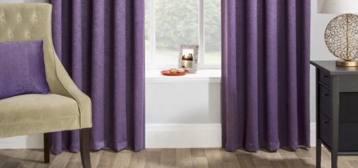 Bedroom curtains like these from Terrys Fabrics can provide both privacy and a splash of warm colour