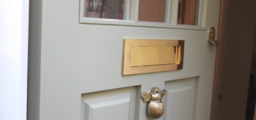 An example of a solid hardwood door. Photo credit: Hinson Custom Made
